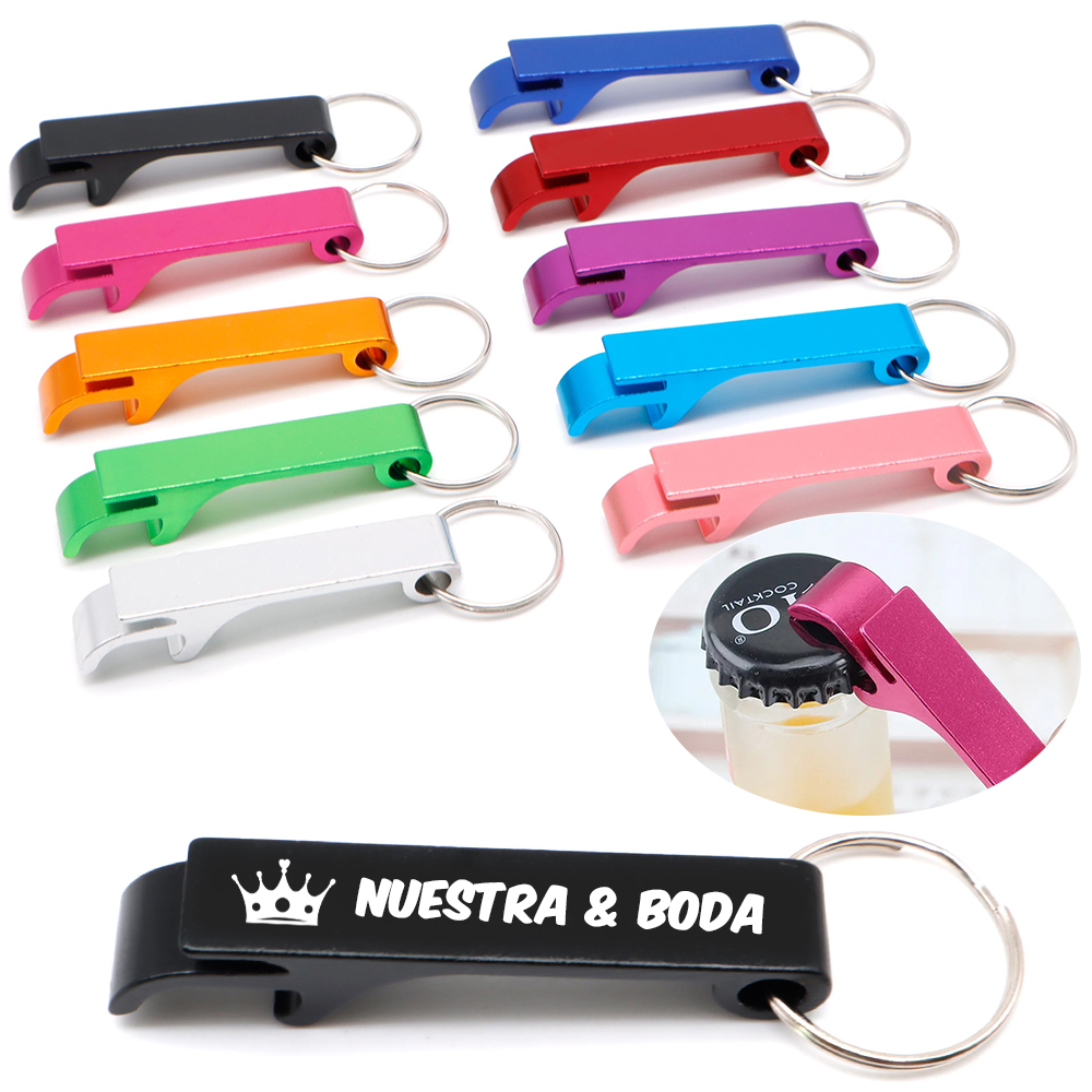 Bottle Opener Keyring - 20 50 100Pcs Customized Small Gift