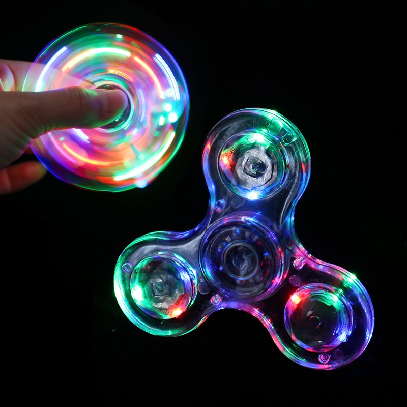 Fidget Spinner Bearing - Crystal Luminous LED Light Fidget Spinner