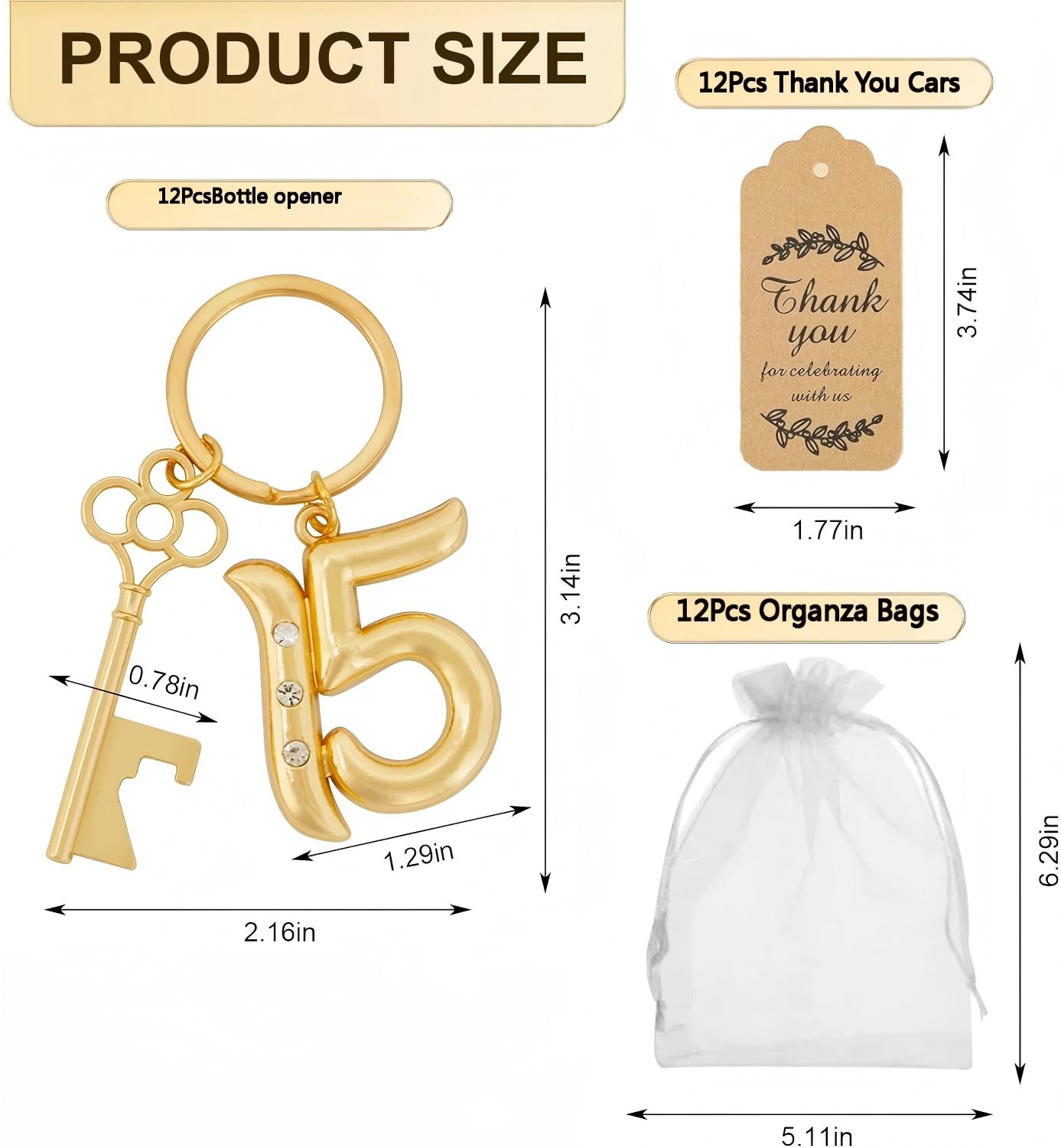 Quinceañera 15th Birthday Bott - огляд і ціна Bottle Opener Keyring