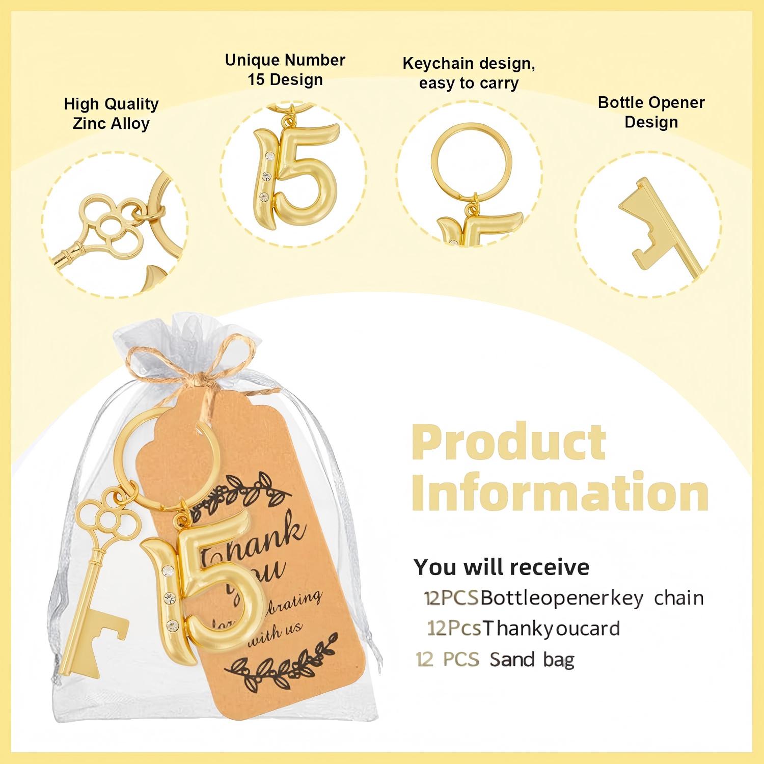 Quinceañera 15th Birthday Bott - огляд і ціна Bottle Opener Keyring