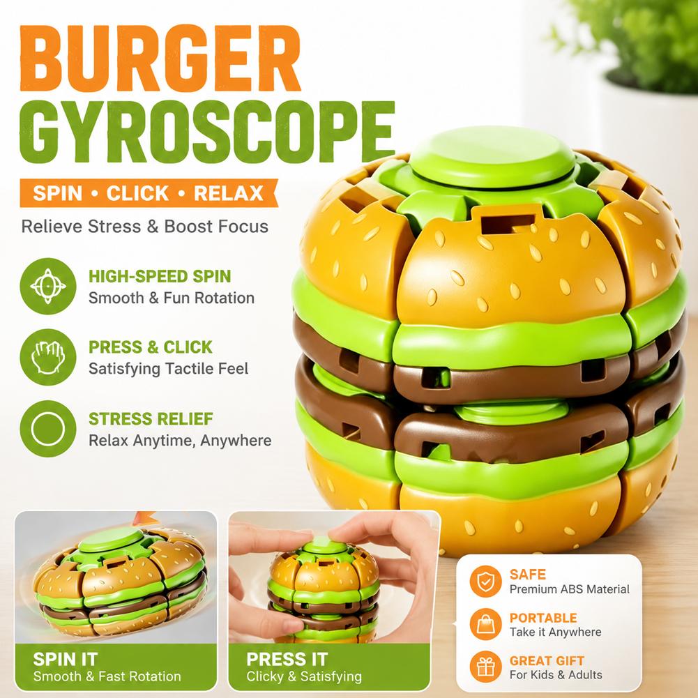 Burger Gyroscope Fidget Toy Fi - огляд і ціна Fidget Spinner Bearing