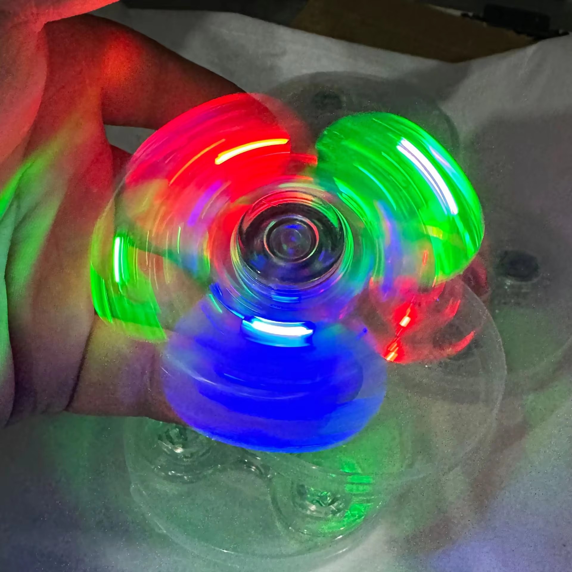 Crystal Luminous LED Light Fid - огляд і ціна Fidget Spinner Bearing